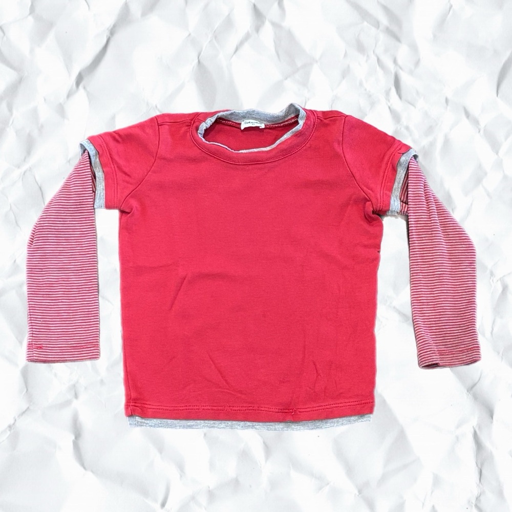 Super Cool Red Kids Long Sleeve Shirt Splendid Size 3T
